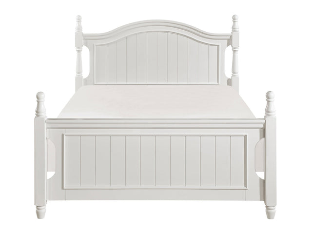 Clementine White Full Platform Bed - Ornate Home