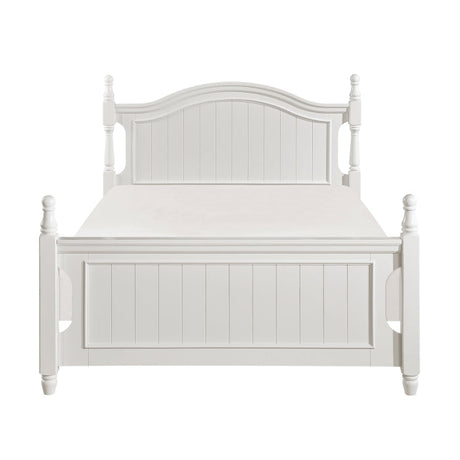 Clementine White Full Platform Bed - Ornate Home