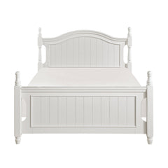 Clementine White Full Platform Bed with Twin Trundle - Ornate Home