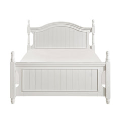 Clementine White Full Platform Bed with Twin Trundle - Ornate Home