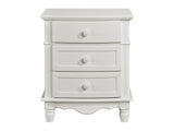 Clementine White Nightstand - Ornate Home