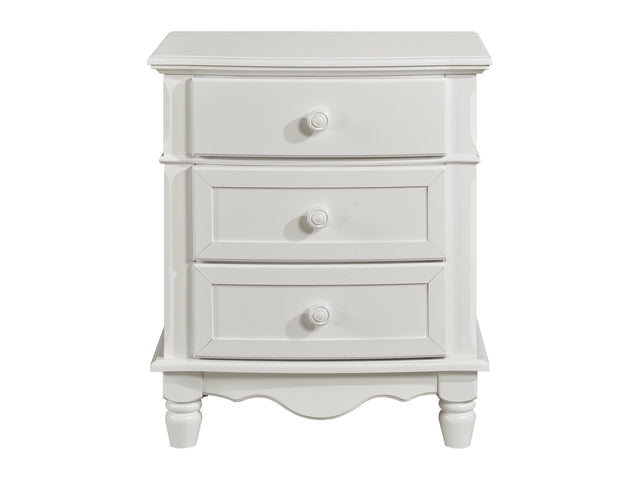 Clementine White Nightstand - Ornate Home