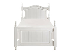 Clementine White Twin Platform Bed - Ornate Home