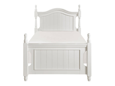 Clementine White Twin Platform Bed - Ornate Home