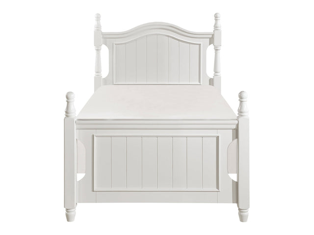 Clementine White Twin Platform Bed - Ornate Home