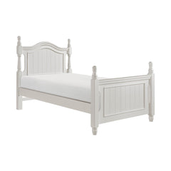 Clementine White Twin Platform Bed - Ornate Home