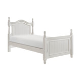 Clementine White Twin Platform Bed with Trundle - Ornate Home