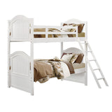 Clementine White Twin/Twin Bunk Bed - Ornate Home