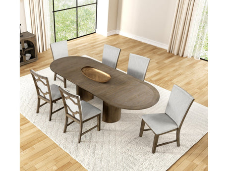 Clements Oak 7 Pc. Dining Room Set - Ornate Home