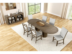 Clements Oak 9 Pc. Dining Room Set - Ornate Home