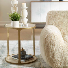 Clench Brass Side Table - Ornate Home