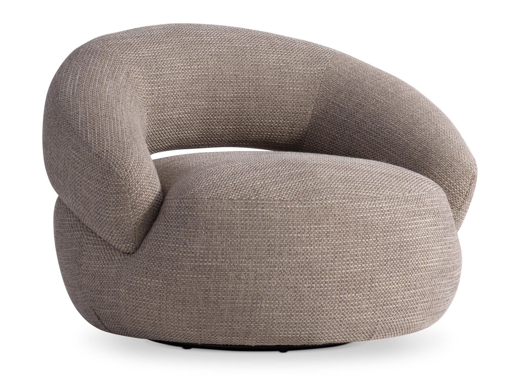 Cleo Beige/Tan Fabric Swivel Chair - Ornate Home