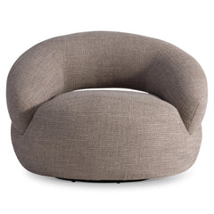 Cleo Beige/Tan Fabric Swivel Chair - Ornate Home
