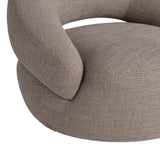 Cleo Beige/Tan Fabric Swivel Chair - Ornate Home