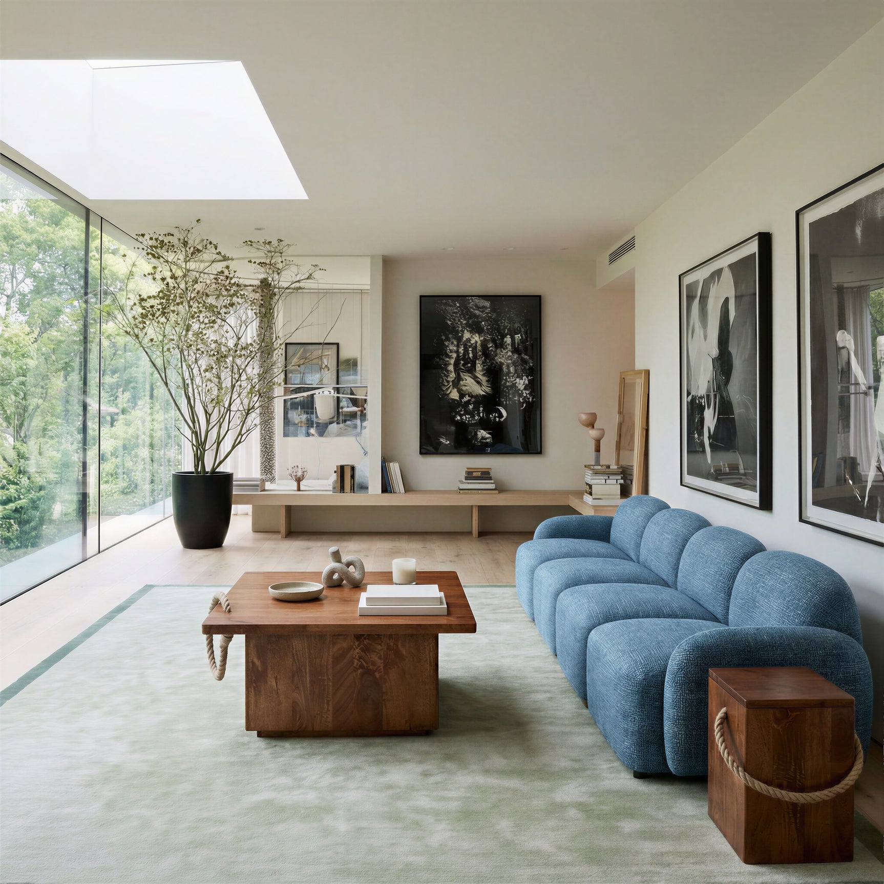 Cleo Blue Modular Sofa
