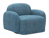 Cleo Blue Swivel Chair