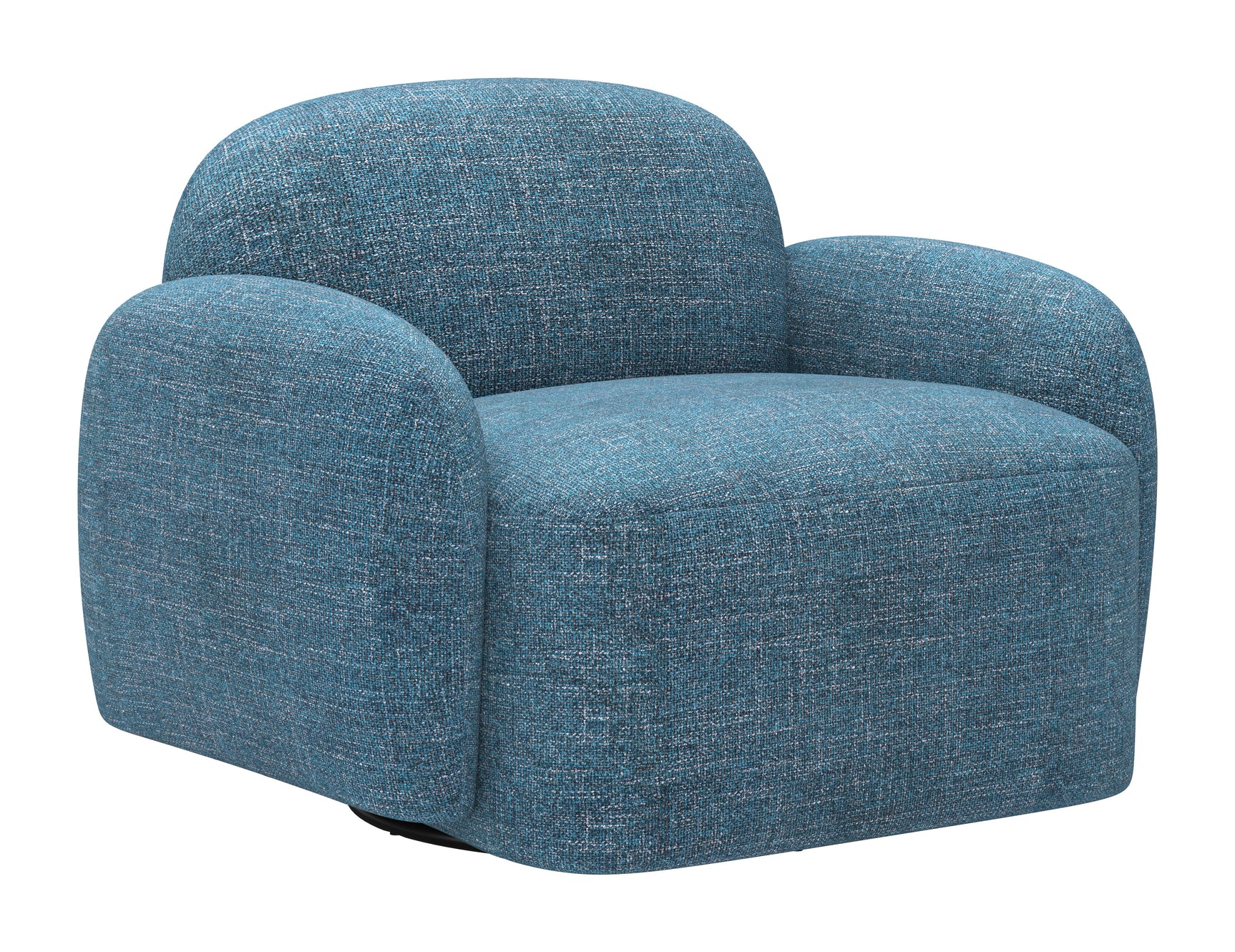 Cleo Blue Swivel Chair