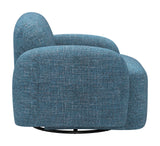 Cleo Blue Swivel Chair