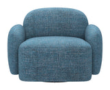 Cleo Blue Swivel Chair