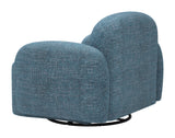 Cleo Blue Swivel Chair