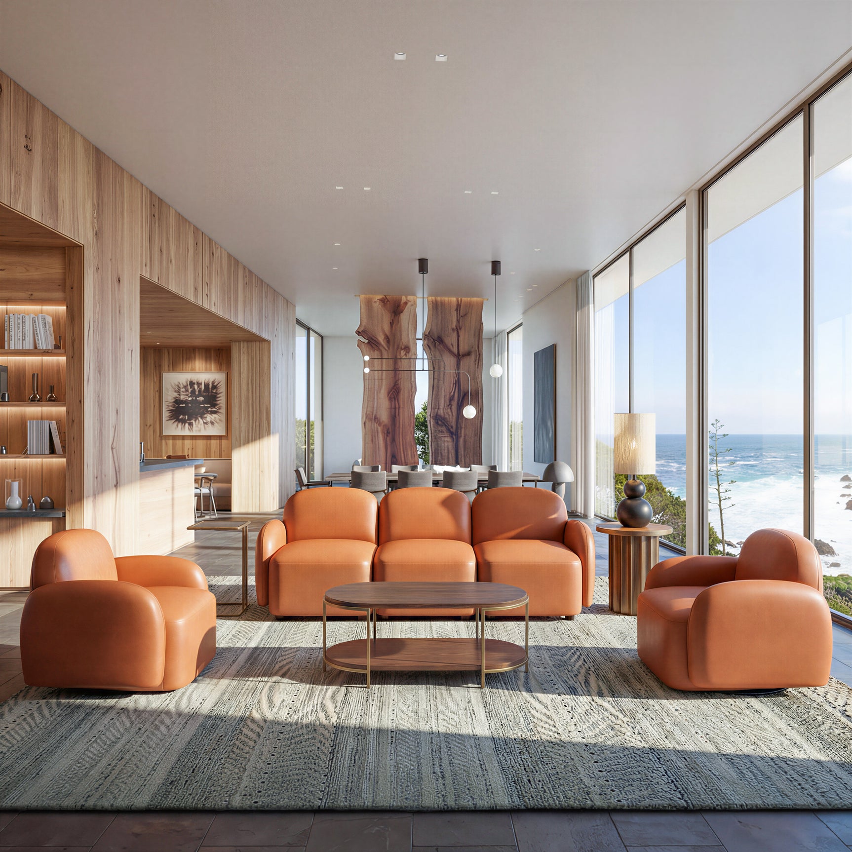 Cleo Brown Modular Sofa