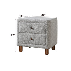 Cleo Gray Nightstand - Ornate Home
