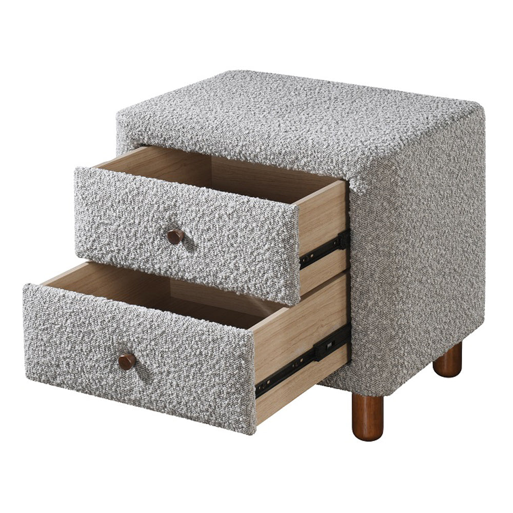 Cleo Gray Nightstand - Ornate Home