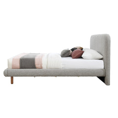 Cleo Gray Queen Bed - Ornate Home