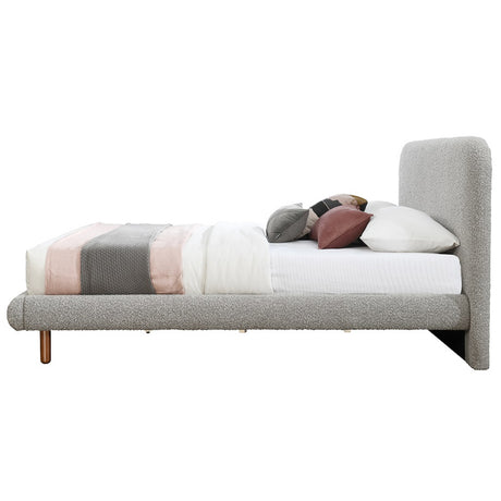 Cleo Gray Queen Bed - Ornate Home