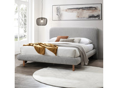 Cleo Gray Queen Bed - Ornate Home