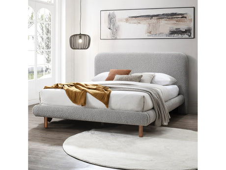 Cleo Gray Queen Bed - Ornate Home