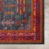 Cleveland Colorful Traditional Area Rug - Teal, Aqua, Navy - Ornate Home
