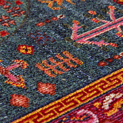Cleveland Colorful Traditional Area Rug - Teal, Aqua, Navy - Ornate Home