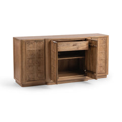 Cleveland Sandy Taupe 4 Door Cabinet - Ornate Home