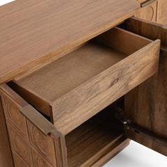 Cleveland Sandy Taupe 4 Door Cabinet - Ornate Home
