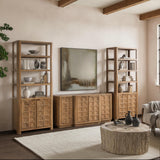 Cleveland Sandy Taupe 4 Door Cabinet - Ornate Home