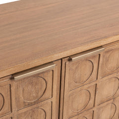 Cleveland Sandy Taupe 4 Door Cabinet - Ornate Home