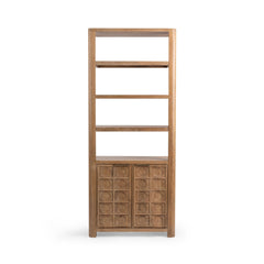 Cleveland Sandy Taupe Bookcase - Ornate Home