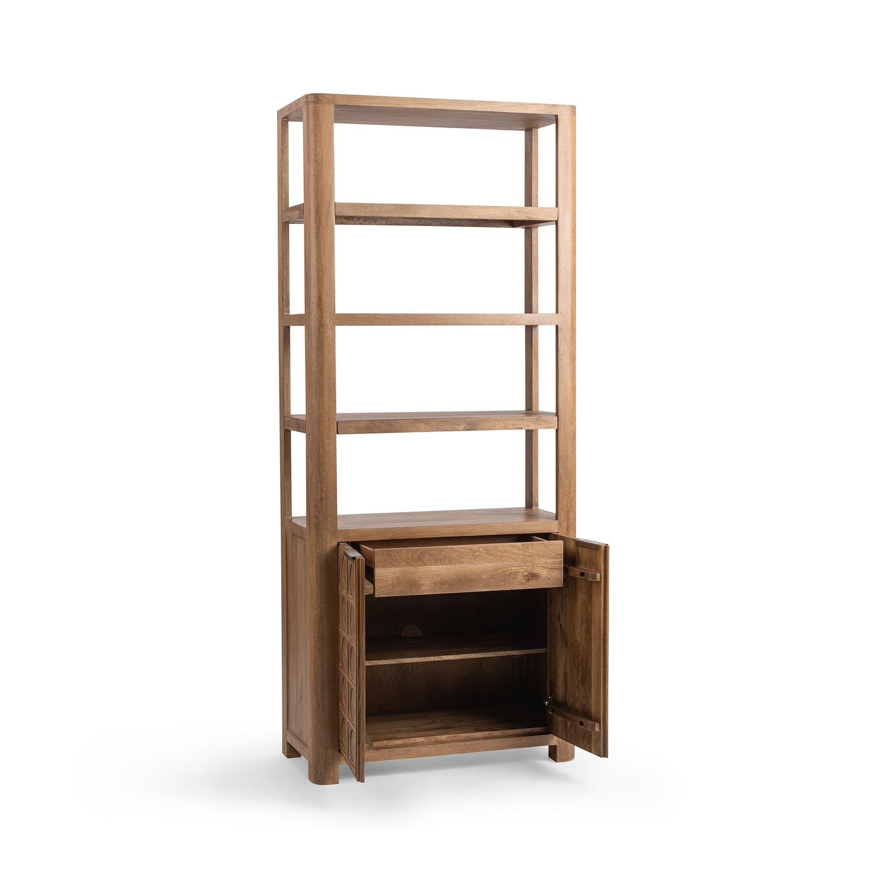 Cleveland Sandy Taupe Bookcase - Ornate Home