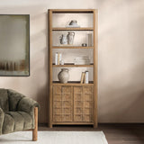 Cleveland Sandy Taupe Bookcase - Ornate Home