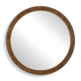 Cleveland Woodtone Round Burl Wood Mirror - Ornate Home