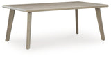 Cliff Trails Beige Outdoor Dining Table - Ornate Home