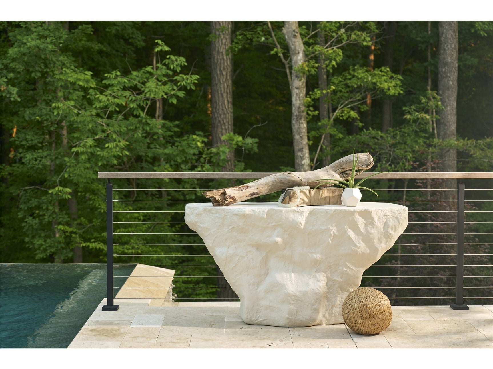 Cliffside White Console Table - Ornate Home