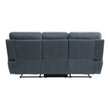 Clifton Blue Double Reclining Sofa - Ornate Home
