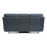 Clifton Blue Double Reclining Sofa - Ornate Home