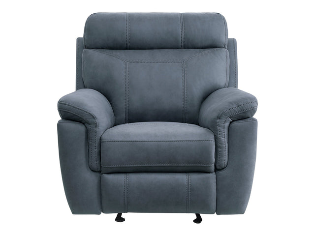 Clifton Blue Glider Reclining Chair - Ornate Home