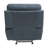 Clifton Blue Glider Reclining Chair - Ornate Home
