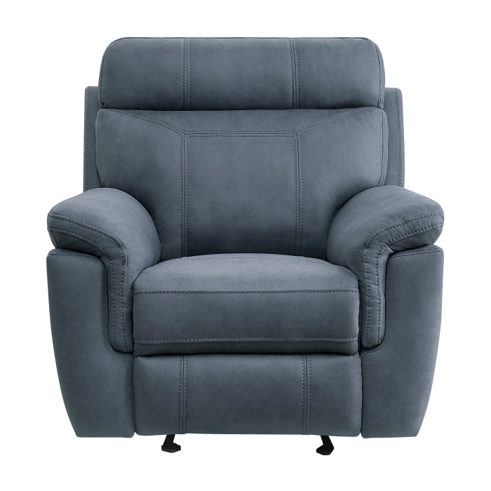 Clifton Blue Glider Reclining Chair - Ornate Home