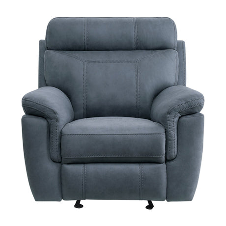 Clifton Blue Glider Reclining Chair - Ornate Home