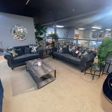 Clifton Dark Gray Sofa & Loveseat / 2pc - Ornate Home